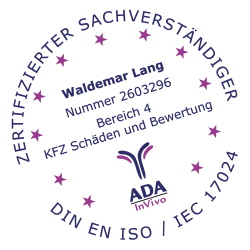 Zertifizierung ADA KFZ Gutachter